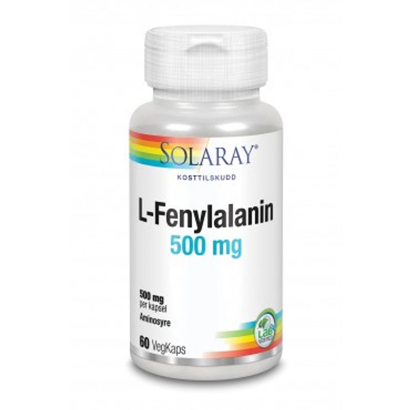 Solaray L-Fenylalanin 500 mg 60 kapsler