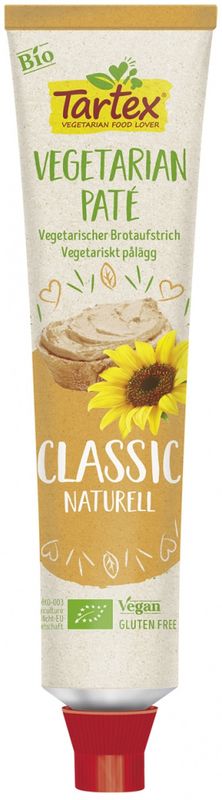 Tartex Vegetarpostei Classic Naturell 200g tube