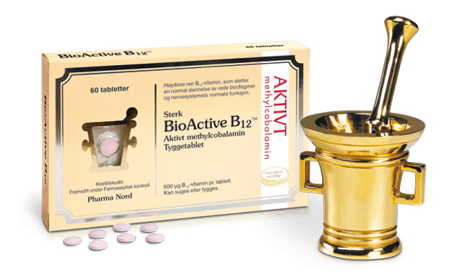 Hovedbilde Bio-Active B12 600 mcg 60 tabletter Pharma Nord