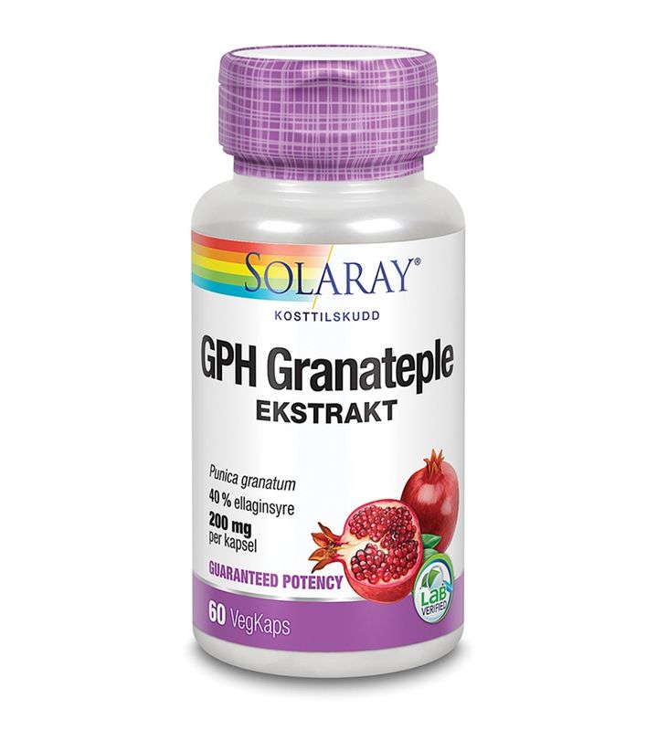 Solaray GPH Granateple 60 kapsler