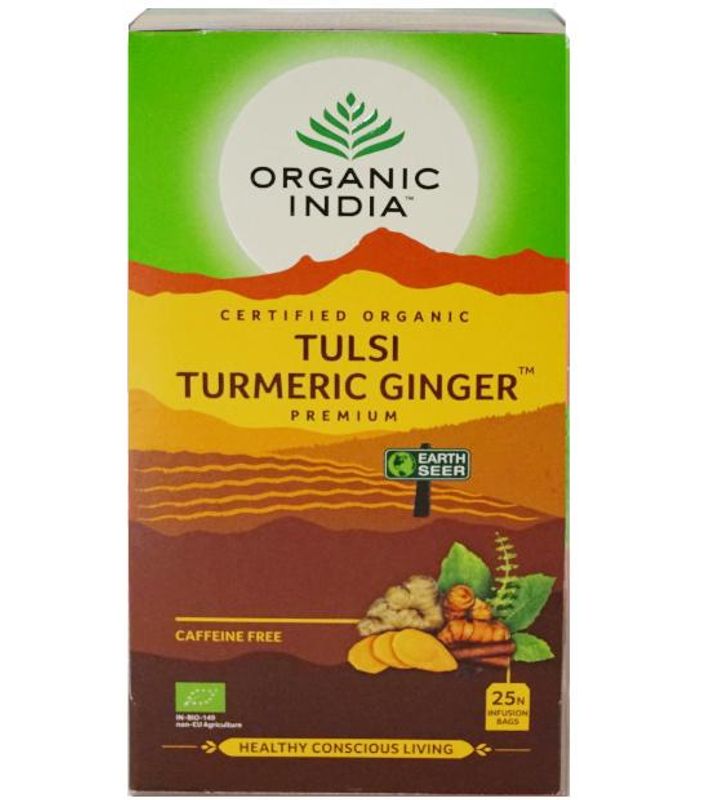 Organic India Tulsi Turmeric Ginger Tea 25 poser