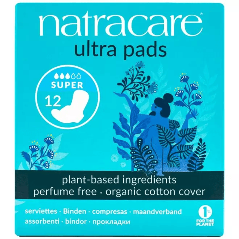 Natracare Bind Ultra med vinger super 12 stk
