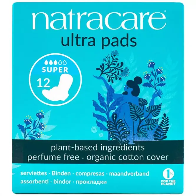 Hovedbilde Natracare Bind Ultra med vinger super 12 stk