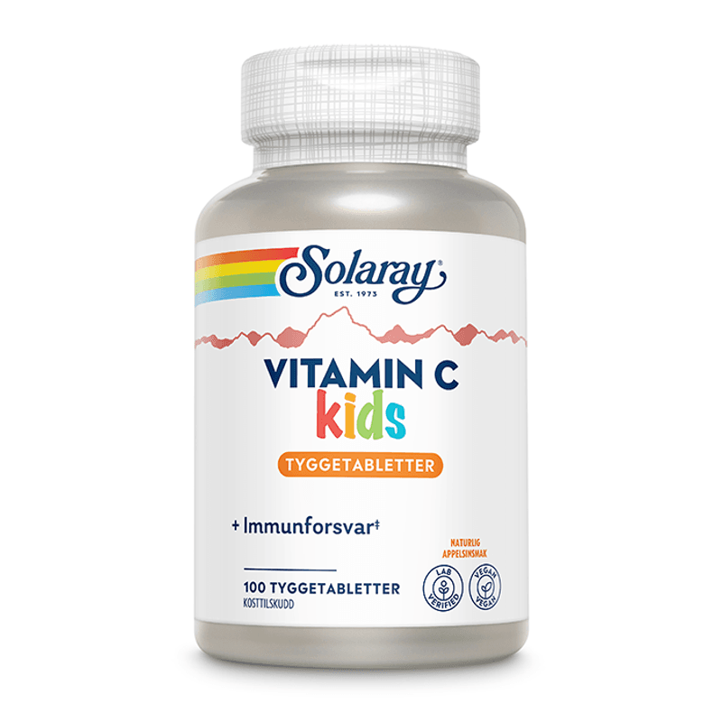 Solaray Vitamin C KIDS 100 tyggetabletter