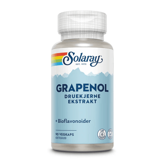 Hovedbilde Solaray Grapenol 90 kapsler