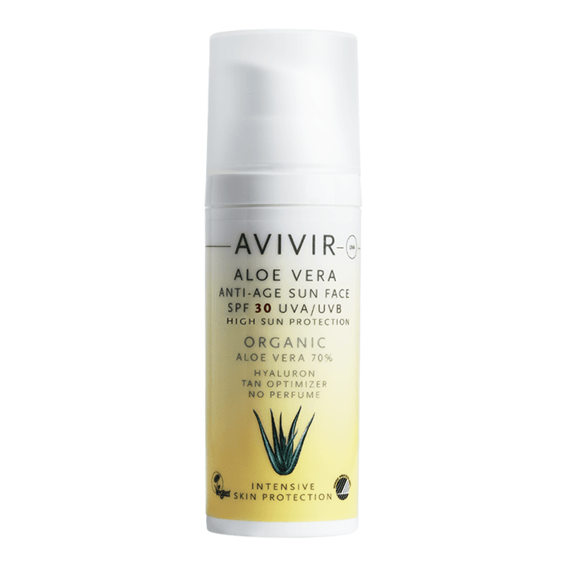 AVIVIR Aloe Vera Anti-Age Sun Face SPF30 duftnøytral 50 ml