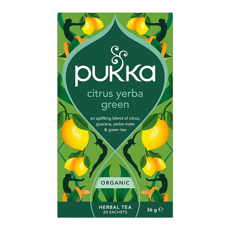 Pukka Citrus Yerba Green Tea 20 poser