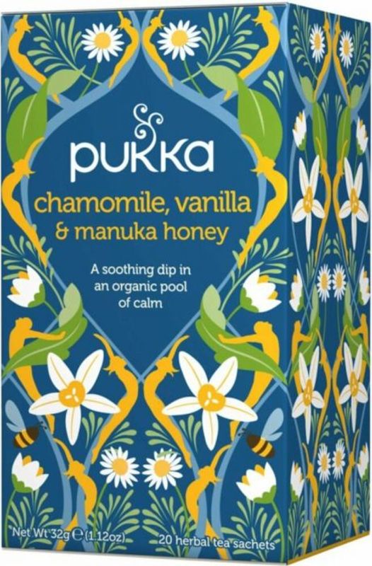 Pukka Chamomile Vanilla Manuka Honey Tea 20 poser