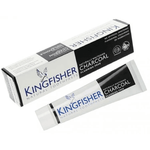 Hovedbilde Kingfisher Tannkrem Charcoal Mint uten fluor 100 ml