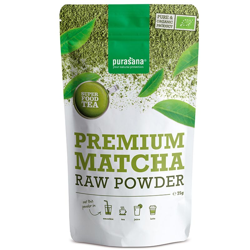 Purasana Matcha Premium pulver 75g